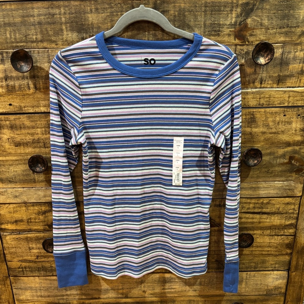 NWT SO‎ Crewneck Striped Top